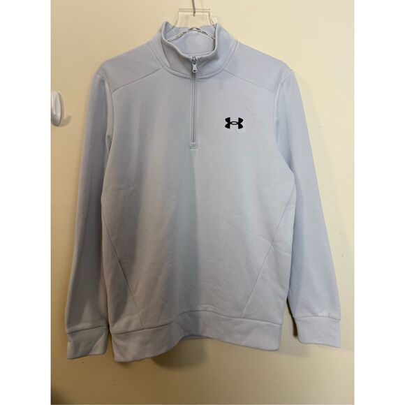 Under Armour Men's Armour Fleece® ¼ Zip Light Gray Mens Small - Picture 1 of 6